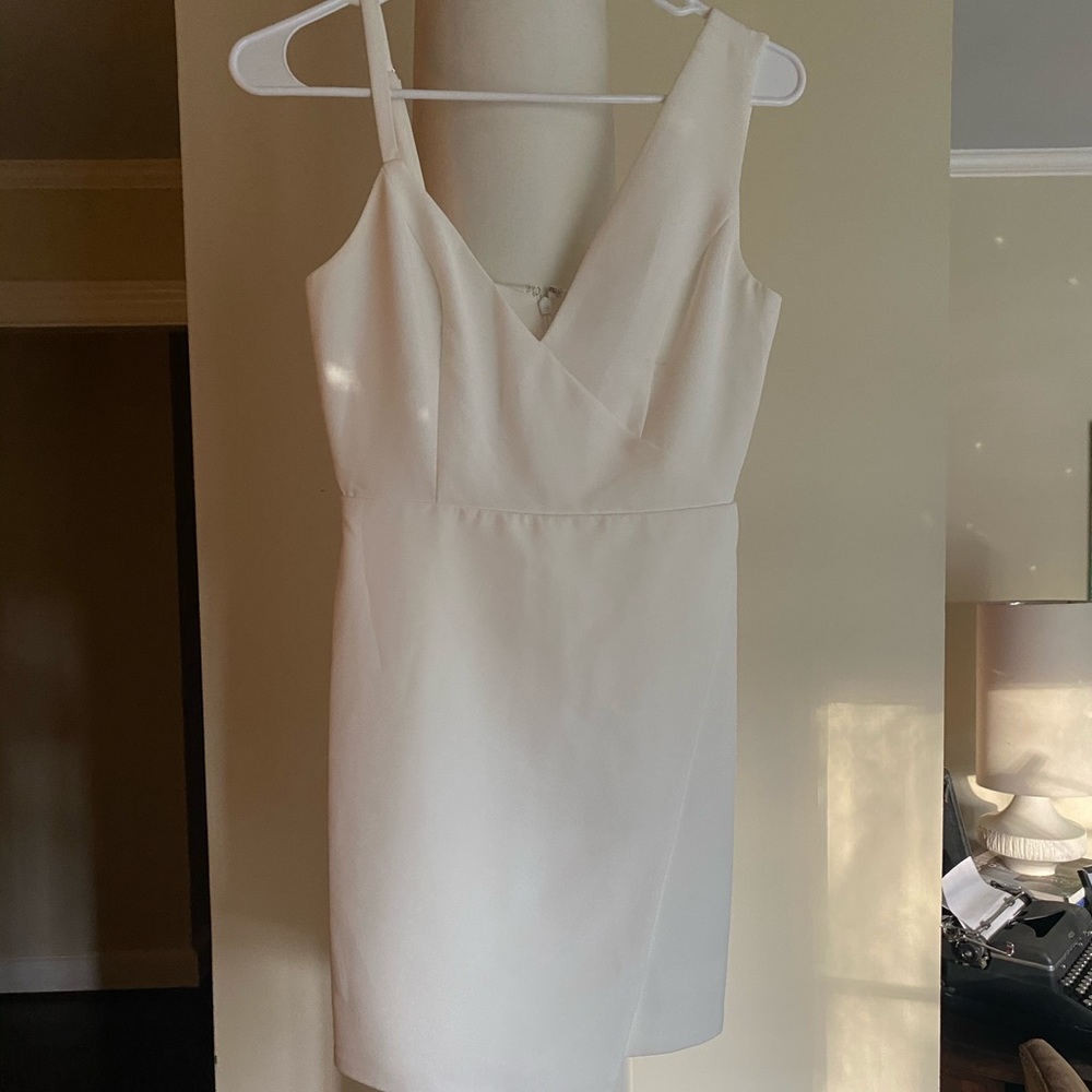 White Asymmetrical NBD Dress